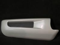 Toyota Land Cruiser 200 (08-) накладка переднего бампера - боковые продолжения кенгурина, пластиковые, комплект 2 шт.