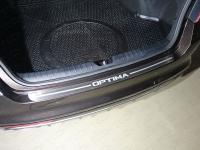 Kia Optima (16–) Накладка на задний бампер (лист шлифованный надпись OPTIMA)