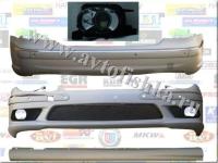 Mercedes E W211 обвес, бампер передний и задний, пороги и противотуманные фары.