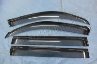 Toyota Land Cruiser 200 (07–/12–/15–) Дефлекторы боковых окон. Цвет: дымчатые