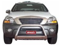 Kia Sorento (06-) защита переднего бампера, труба 63 мм из нержавеющей стали