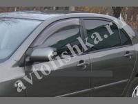 Дефлекторы боковых окон 2 части дымчатые Toyota Corolla седан, универсал 2002-2006