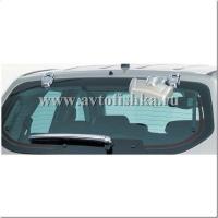 Hyundai Tucson (04-) комплект хромированных накладок на петли заднего стекла и поводок стеклоочистителя.