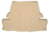 Toyota Land Cruiser (07–/12–/15–) Коврик багажника (полиуретан), бежевый(7 мест)