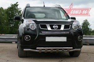 Декоративный эл. воздухозаборника верх. d10 (из 3 труб.) Nissan X-Trail 2011 (лок.сборка С-Пт) хром, NXTR.97.2183