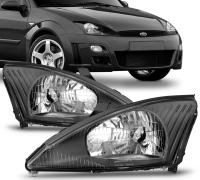 Ford Focus 1 (2000-2004) передние фары черные штатные