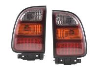 Toyota RAV4 (97-01) фонари задние, светодиодные красно-хромированные, комплект 2 шт.