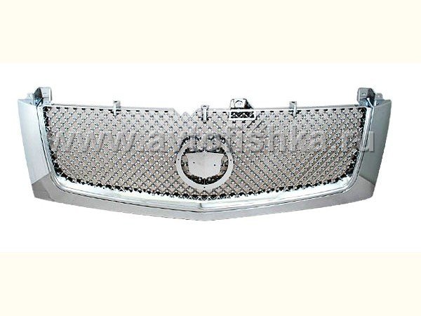 Cadillac Escalade (02-06) решетка радиатора хромированная, дизайн сетка.