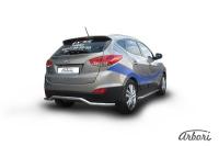 Защита заднего бампера Arbori d57 "волна" HYUNDAI IX-35 2009-