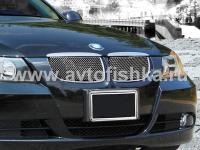 BMW 3 E90 05-08 решетка радиатора тонированный хром, сетка из полированной нержавеющей стали, вставки 2 шт.