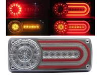 Mercedes G-class W463 (1997-2016) фонари задние светодиодные прозрачные, комплект 2 шт.