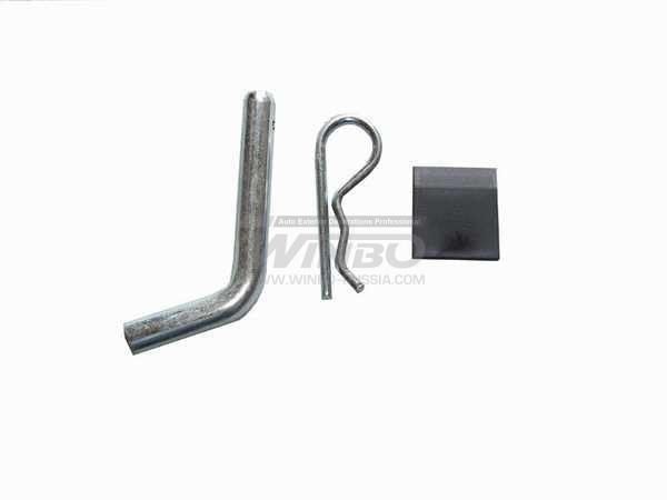 Подножка задняя универсальная из нержавеющей стали для крепления вместо фаркопа с квадратом 51 x 51 мм