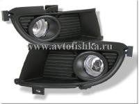 Mitsubishi Lancer 9 (03-05) фары передние противотуманные с черными рамками, комплект 2 шт.