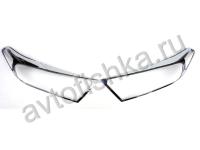 Toyota Highlander (2011-) хромированные рамки на передние фары