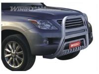 Lexus LX570 защита переднего бампера, труба 76 мм из нержавеющей стали
