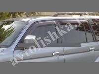 Дефлекторы боковых окон EGR 4 части темные Mitsubishi Pajero Sport 2000-2007
