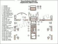 Декоративные накладки салона Nissan Pathfinder 2005-2007 с навигацией система, авто AC Control