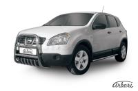 Защита передняя Arbori d57 высокая с защитой картера NISSAN QASHQAI +2 2007-2011