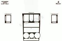 Hyundai Getz 2002-2005 декоративные накладки (отделка салона) под дерево, карбон, алюминий