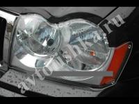 Защита передних фар прозрачная Jeep Grand Cherokee 2005-2011
