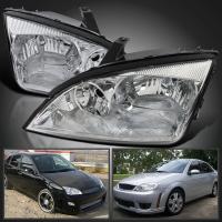 Ford Focus 2 (05-07) передние фары штатные хромированные