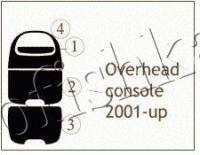 Декоративные накладки салона Ford F-150 2000-2003 Overhead