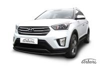 Защита переднего бампера Arbori d57 радиусная HYUNDAI Creta 4WD 2016-