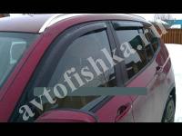 Дефлекторы боковых окон 4 части темные BMW X3 2011-