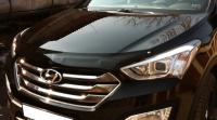 Hyundai Santa Fe (12–) Дефлектор капота, темный