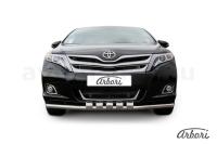 Защита переднего бампера Arbori d57 с декоративными элементами TOYOTA VENZA 2012-