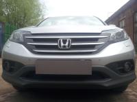 Honda CR-V (12–14) Защита радиатора Premium, чёрная (2.0)