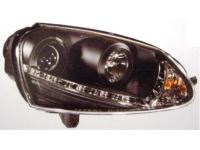 Volkswagen Golf (04-) фары передние ксеноновые линзовые, черные