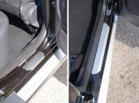 Renault Duster (15–) Накладки на пороги (лист шлифованный)