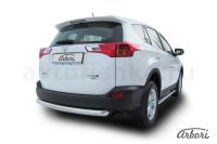 Защита заднего бампера Arbori d76 радиусная TOYOTA RAV-4 2013-