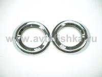 Mercedes-Benz W164 ML (05-08) хромированные рамки противотуманных передних фар, комплект 2 шт.
