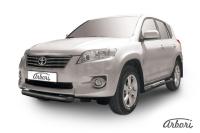 Защита переднего бампера Arbori d76 короткая черная TOYOTA RAV-4 2010-2012