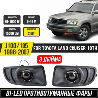 Toyota Land Cruiser 100 (98-03) фары противотуманные линзовые