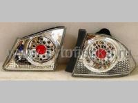 Honda Civic VIII (06-) фонари задние светодиодные хромированные, комплект 2 шт.