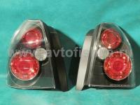 Honda Civic (96-01) 3 дв. фонари задние черные, комплект 2 шт.