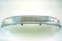 Ford Expedition 1 (97-98) решетка радиатора хромированная, горизонтальный дизайн.