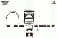 Mercedes-Benz Sprinter 2006-UP декоративные накладки (отделка салона) под дерево, карбон, алюминий