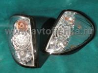 Mitsubishi L200 Triton фонари задние светодиодные хромированные, комплект 2 шт.