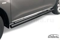 Защита штатных порогов Arbori d57 труба черная NISSAN MURANO 2011-