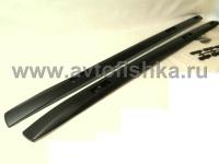 Toyota Land Cruiser Prado 150 (10-) рейлинги на крышу продольные черные, дизайн Lexus GX460