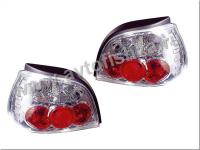 Renault Megane (99-02) 5 дв. фонари задние хромированные, дизайн Lexus, комплект 2 шт.