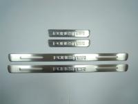 Subaru Forester (08–10) Накладки на дверные пороги с логотипом, нерж.