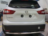 Nissan Qashqai (14–) Защита заднего бампера одинарная d 60 мм, нерж.