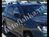 Дефлекторы боковых окон EGR 4 части темные Mitsubishi Outlander 2003-2006