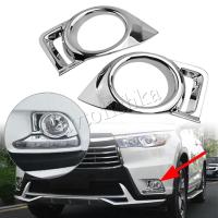 Toyota Highlander (14–16) Окантовка на передние противотуманные фары, хром
