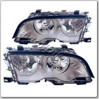 BMW 3 E46 (98-01) 4 дв. фары передние хромированные, с электромотором корректора, комплект 2 шт.